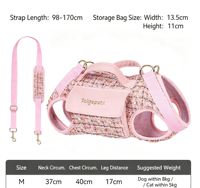 Sac à dos bandoulière pour chien et chat, sac de transport pour animaux de compagnie, léger, réglable, compatible avec laisse, transport à la main, pour l'extérieur