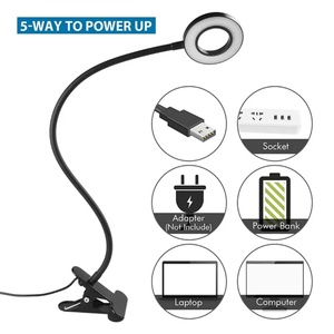 โคมไฟหนีบ LED แบบหรี่แสงได้ โคมไฟอ่านหนังสือ โคมไฟตั้งโต๊ะหรี่แสงได้ - Product Image 4