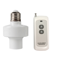Kit de prise de lampe avec interrupteur à télécommande sans fil, sortie AC220V 220V / 1200W, contrôleur de maison intelligente