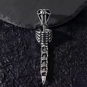 Anillo Retro de Escorpión Móvil, Estilo Punk Hip-hop, Anillo Abierto para Hombre, Venta al por Mayor, Anillo de Aleación para Hombre y Mujer, Joyería de Moda - Product Image 3