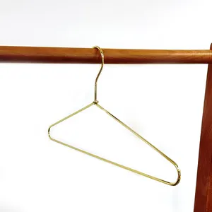 ELATE Retail Rack Exquisite Clothes Hangers No Deformed Wire Metal Shirt Gold Hanger