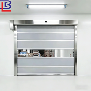 Persiana Enrollable de PVC para Cocina, Puerta Enrollable de PVC <span class=keywords><strong>Rosa</strong></span>, Persianas Exteriores, Puerta Enrollable de Alta Velocidad de PVC - Product Image 1