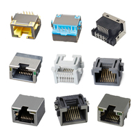 Connecteur femelle RJ45 Ethernet 8P8C Mini 1 Port pour carte PCB SMD 1,5A 125VAC
