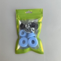 Perlengkapan Perbaikan Roda Skateboard dengan Mur Kingpin Emas Perak Hitam, Washer Biru Oranye Putih, dan Bushing, Suku Cadang Skateboard