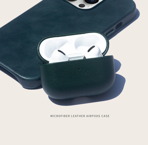 Housse de protection personnalisée en cuir microfibre sans fil étui pour écouteurs pour <span class=keywords><strong>Apple</strong></span> Airpods <span class=keywords><strong>2</strong></span> 3 <span class=keywords><strong>air</strong></span> pods - Product Image 2