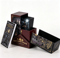 Jeu de cartes de tarot et d'oracle personnalisable KingCards, en papier artistique portable, avec finition mate, boîte spéciale et livret
