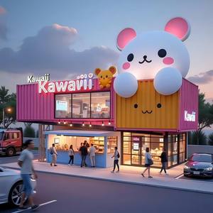 Cafetería Modular Portátil en Contenedor Prefabricado Premium <span class=keywords><strong>para</strong></span> Operación de Comida y Bebida al Aire Libre con Diseño Contemporáneo - Product Image 3