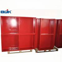 Armoire à enrouleur de tuyau d'incendie double porte en acier de haute qualité avec revêtement en poudre pour la protection et la lutte contre l'incendie