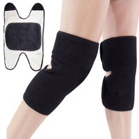 Genouillère Thermique Chaude et Épaisse en Daim, Ajustable avec Fermeture Auto-agrippante, Anti-vent, à Compression Douce et Flexible, pour l'Hiver