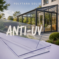 Plaque de polycarbonate transparente pour toiture, matériaux de construction, résistante aux UV et à la chaleur