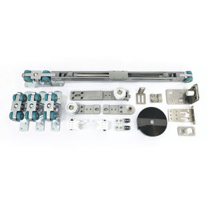 Système de porte coulissante synchrone, 1 pièce, pour portes coulissantes, Double porte d'hôtel, matériel bbo, aluminium anodisé - Product Image 5