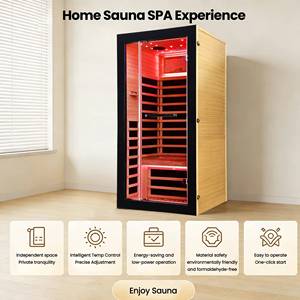 ห้องซาวน่าอินฟราเรดแบบพกพาขนาดเล็กสำหรับใช้ในบ้าน 1 ที่นั่ง กำลังไฟ 1450 วัตต์ ปรับแต่งได้ตามต้องการจากโรงงาน - Product Image 6