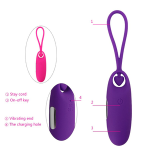 Huevo vibrador con controlador de cepillado facial con 7 frecuencias de vibración de silicona amor sexo tyos para mujeres - Product Image 1