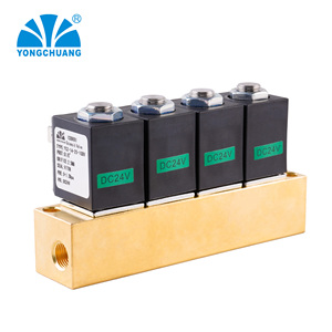 Yongchuang YCZ series ทองเหลืองสแตนเลส Manifold สําหรับกาแฟเอสเพรสโซ่ไอน้ําวาล์วขดลวดแม่เหล็กไฟฟ้า 24 V AC220V - Product Image 6