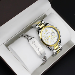 Set di Orologi da Polso per Coppia, Uno da Uomo e Uno da Donna, Bracciale in Acciaio Inossidabile, Orologio al Quarzo Regalo, Eleganti Orologi per Uomo e Donna - Product Image 2