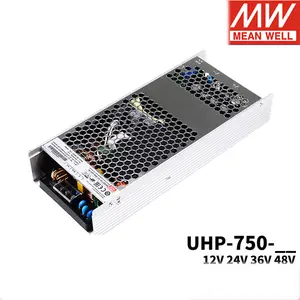 SMPS Meanwell UHP-750-12 750W 12V 60A AC/DC ชนิดบางพร้อมแหล่งจ่ายไฟสลับ PFC