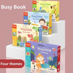 YUCI nouveau livre calme occupé autocollant réutilisable Montessori jeux de Puzzle éducatifs enfants merveille ville puzzle jouets pour garçons filles - Product Image 4