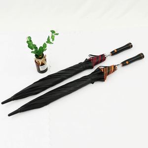 Parapluie de voyage classique pliable en trois sections en pongé, avec ventilateur et pulvérisateur, manche long, idéal pour les jours ensoleillés et pluvieux – Fabrication chinoise - Product Image 2