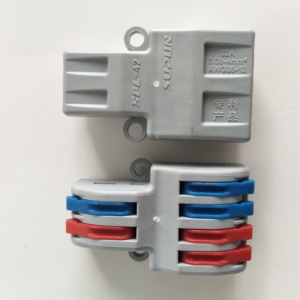 Mini nhanh chóng nhanh chóng 2-in-4-out phổ Dây cáp nối Push-in dây dẫn SPL-42 khối thiết bị đầu cuối thuận tiện Splice loại - Product Image 3