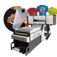 Imprimante jet d'encre DTF pour transfert textile avec machine à secouer la poudre, 2 têtes d'impression en option pour imprimante DTF