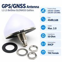 Antenne de relevé GNSS RTK active, connecteur femelle TNC, impédance maximale de 50 ohms Alimentation CC 2,0 VSWR 3,3-12 V pour récepteurs de positionnement