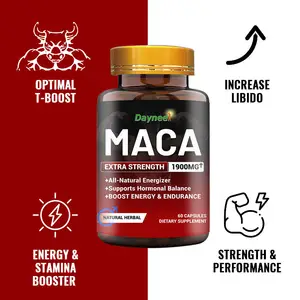 Ready Stock Original Black Maca Capsules Suplements Grown In Peru Maca Pills For Energy Booster