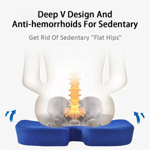 AF Bán Buôn Biểu Tượng Tùy Chỉnh Bộ Nhớ Bọt Ghế Đệm Chỉnh Hình Gối Coccyx Gel Ghế Đệm Cho Dài Ngồi Bọt Ghế Đệm - Product Image 6