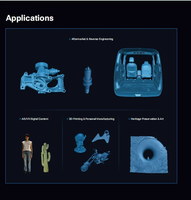 Mini scanner 3D couleur sans fil EINSTAR 2 tout-en-un, portable, prenant en charge la numérisation à double source lumineuse pour la conception par modélisation inverse
