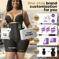 Faja Moldeadora de Cintura Alta Postoperatoria BBL, Pantalones Cortos con Control de Abdomen y Realce de Glúteos para Mujer