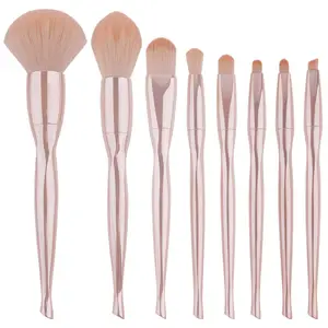8-piece Electroplated Skin Color Brush Set Cosmetic Puffs Beauty Tool Powder