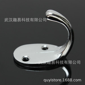 QY Wall Mounted Zinc Alloy Single <b>Hook</b> Round Shape Rust Resistant Coat <b>Hook</b> <b>Bathroom</b> Wardrobe <b>Hook</b> - Product Image 5