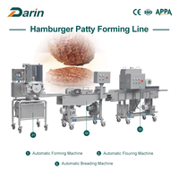 Mesin Pembentuk Patty Hamburger Otomatis, Mesin Pembuat Patty Burger, Peralatan Produksi Patty Ayam, Nugget, Daging Sapi, dan Ikan