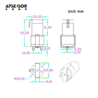 Micro-pompe à air rotative à palettes, sans pollution, tension 6V, débit 5L/min, durée de vie >10000H, surveillance environnementale
