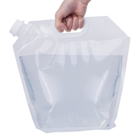 Pochette de rangement à fermeture éclair, 5kg, 1 gallon, sacs à bec liquide doublés écologiques pour shampoing savon détergent