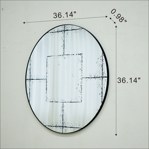 Miroir mural rond, décoration polyvalente pour la maison, pour chambres à coucher, salons, salles à manger, halls d'entrée et plus encore - Product Image 5