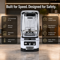 Alternatif Blendtec: Blender Komersial MIXTEC 1400W, Performa Sama 1/3 Harga, Daya Tahan Motor 2000 Jam, Pisau 420SS, Langsung dari Pabrik