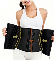 Ceinture de maintien sportive pour femme, corset amincissant, contrôle du ventre, fermeture éclair, coton/nylon, sans couture, effet sablier, pour le fitness