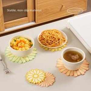 Sous-verres en PVC souple pour boissons, résistants à la chaleur, pour tasses à thé, tapis de table, tapis de protection thermique, sous-verres isolants en PVC - Product Image 3