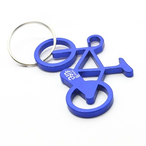Porte-clés en métal, ouvre-bouteille, sublimation personnalisée, outil multifonction, ouvre-bouteille porte-clés, porte-clés en forme de vélo avec logo - Product Image 3