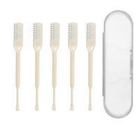 Práctico Recortador de Vello Nasal 360 °   Recortador de Vello Nasal Giratorio con Cuchara para Oídos 2 en 1, Cortador de Vello Nasal y de Oídos