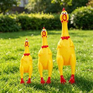 Pollo chillón divertido, pollo chillón extraño, juguete sonoro para mascotas, pollo que grita, venta al por mayor de fábrica para vendedores callejeros - Product Image 2