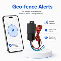 Rastreador GPS 4G con Relé, Corte Remoto de Combustible, Seguimiento de Vehículos en Tiempo Real, Alarma de Geocerca, Dispositivo Antirrobo para Flotas