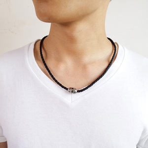 Collier pendentif vintage pour homme en acier inoxydable et acier titane, motif géométrique, plaqué or, style chinois, six <span class=keywords><strong>mots</strong></span>, corde rétro - Product Image 4