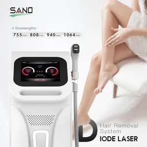 2024 P-MIX Hair Removal Machine 1060nm Diode Laser Hair Removal For All Types Skins Triple Wavelength 755 808 1064nm Stationary