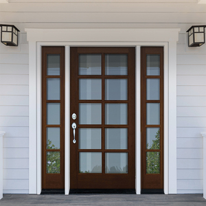 <span class=keywords><strong>Porta</strong></span> d'Ingresso di Alta Qualità Originale <span class=keywords><strong>con</strong></span> Luci Laterali, Porte Esterne in Legno Moderne <span class=keywords><strong>con</strong></span> <span class=keywords><strong>Vetro</strong></span>, Porte Frontali in Legno - Product Image 2