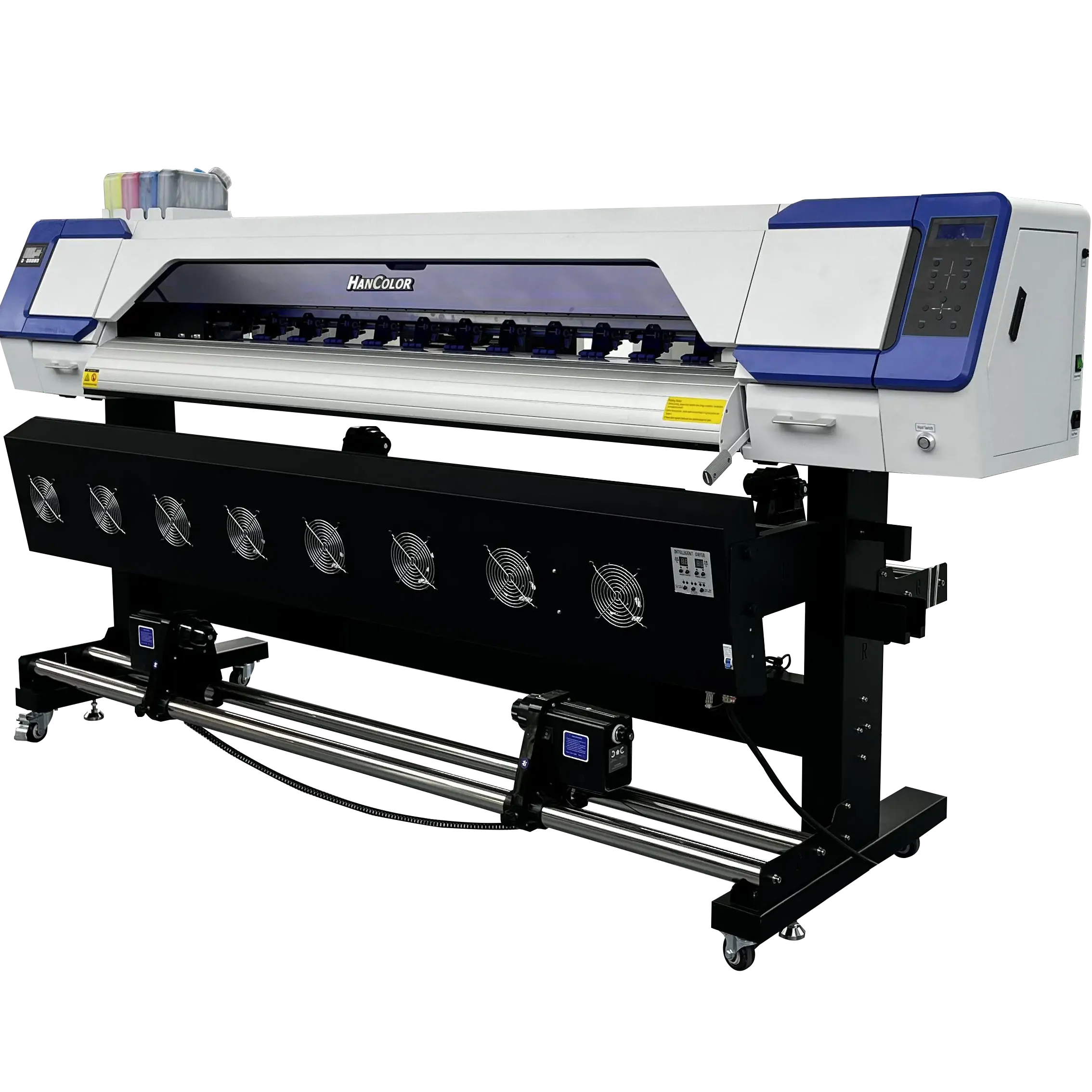 Hancolor Printer sublimasi I3200 2 kepala, Printer sublimasi Format besar 1.8m untuk baju, Printer Inkjet pelarut Eco