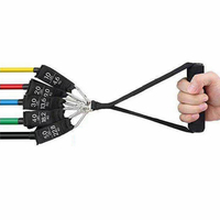 Bandas de Resistencia de Látex de Alta Calidad, 11 Piezas, para Ejercicio en Casa, Entrenamiento de Alta Resistencia, Fisioterapia, Moldear el Cuerpo, Time-Create