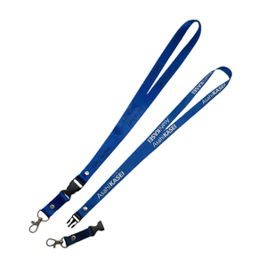 Nhà Máy Bán Buôn Màu Xanh Polyester Ly Khai Bóng Đá Dây Buộc Với Tùy Chỉnh Kỹ Thuật Số Truyền Nhiệt In Ấn Logo Móc Phụ Kiện - Product Image 1