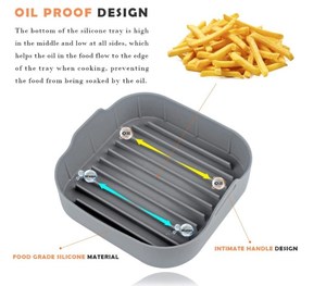 New Style Silicone <span class=keywords><strong>Air</strong></span> <span class=keywords><strong>Fryer</strong></span> Forros <span class=keywords><strong>Baking</strong></span> Dishes & Panelas Versátil Silicone Pot para Uso <span class=keywords><strong>Air</strong></span> <span class=keywords><strong>Fryer</strong></span> - Product Image 4