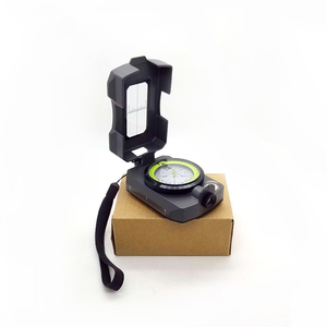 Boussole tactique métallique à pointeur lumineux portable, antichoc, étanche, haute précision, style nautique, pour situations d'urgence - Product Image 1